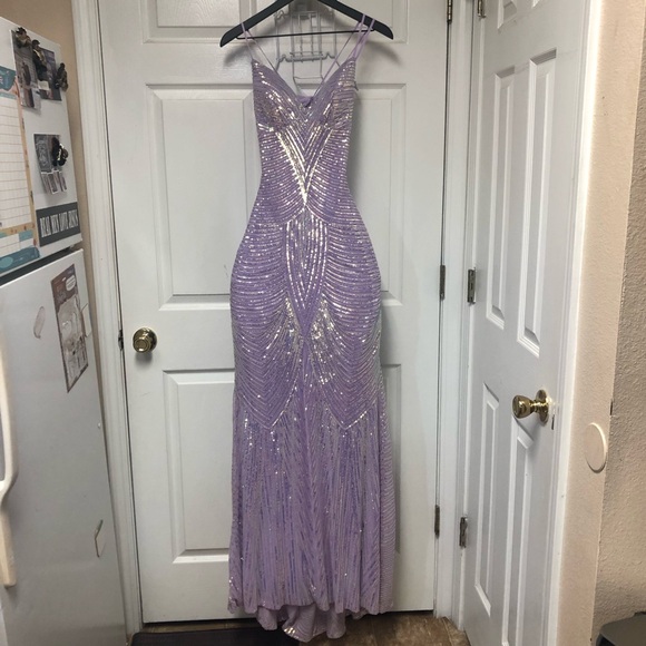 B. Darlin Dresses & Skirts - B. Darlin Elegant Purple Mermaid/Trumpet Sequin Gown